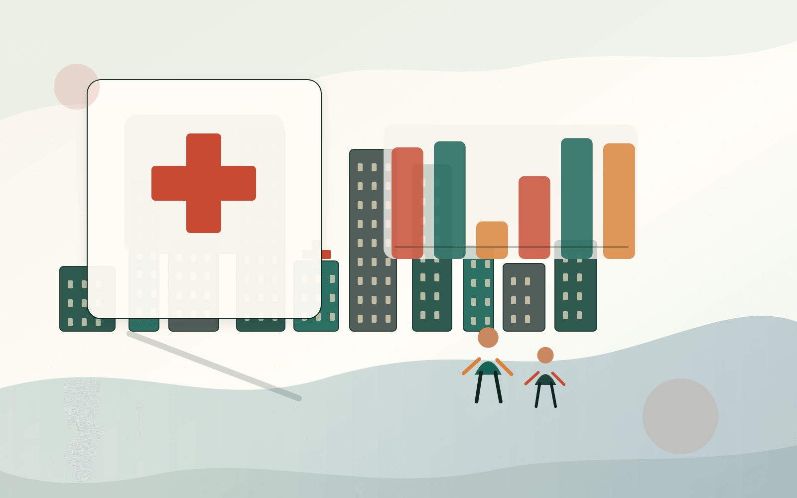 A hospital companion helps with registration, payment, tests, and follow-up.